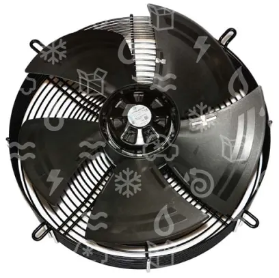 ventilátor sací EBM, EC, 200 - 240V 50/60Hz, d = 350 , otáčky: 1475 , příkon: 165